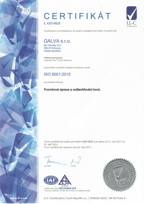 certifikát cz certifikát cz